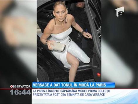 Donatella Versace şi Jennifer Lopez au dat tonul în modă la Paris