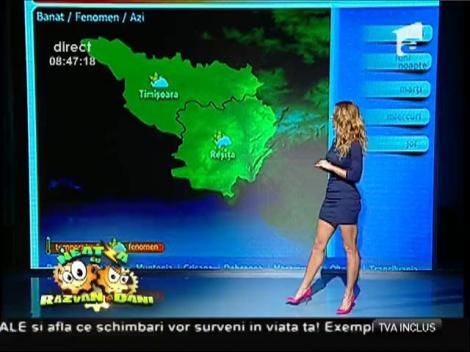 Vremea cu Flavia Mihășan: În sfârșit avem parte de timp frumos! Soarele va străluci până la 34 de grade!