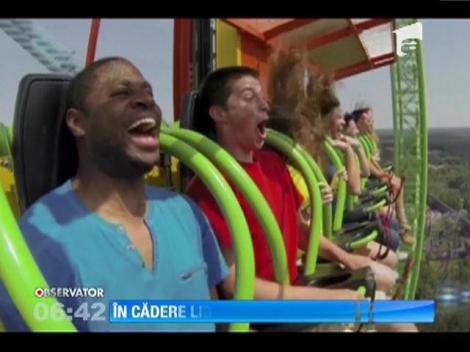 Cele mai înfricoşătoare 10 secunde: Amatorii de adrenalină, în cădere liberă de la 120 de metri