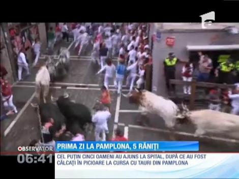 IMAGINI ŞOCANTE! Prima cursă de la Pamplona, 5 victime