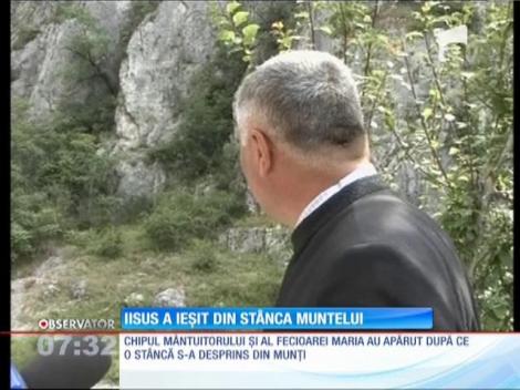 Chipul lui Iisus a apărut pe o stâncă din Cheile Sohodolului