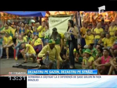 Dezastru pe gazon şi pe străzi pentru brazilieni