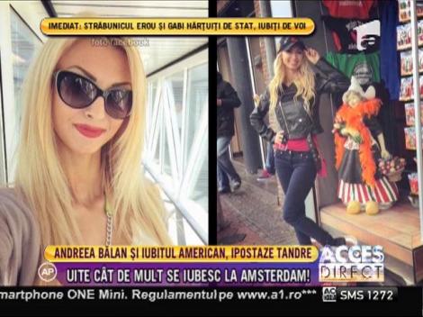 Andreea Bălan şi iubitul american, surprinși în ipostaze tandre la Amsterdam