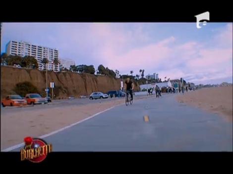 Gestul lui a impresionat-o! Un concurent a învăţat-o pe Burlăciţa să meargă pe bicicletă