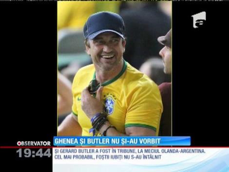 Mădălina Ghenea şi Gerard Butler au stat separat în tribune la meciul Germania-Brazilia