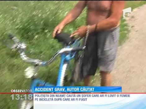 Accident grav, autor căutat