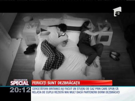 Cei care dorm dezbrăcaţi au o relaţie de cuplu mult mai bună