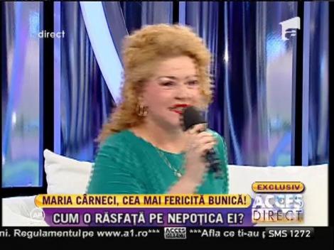 Maria Cârneci, cea mai fericită bunică: "Fetiţa se numeşte Rose-Marie"