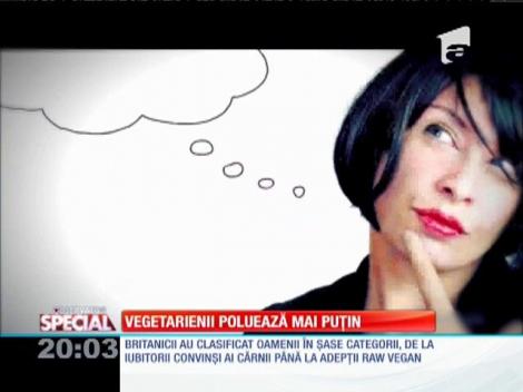 Vegetarienii poluează mai puţin