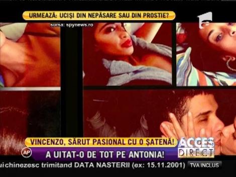 Antonia e istorie! Vincenzo Castellano, sărut pasional cu o şatenă