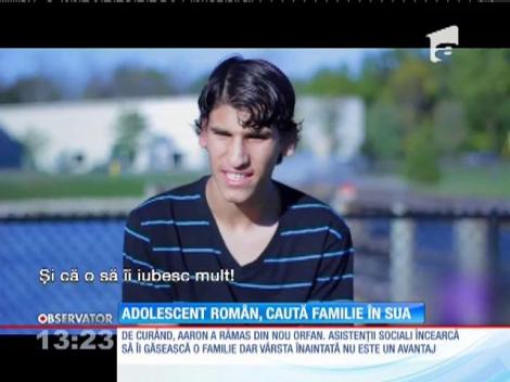 Adolescent român, caută familie adoptivă în SUA