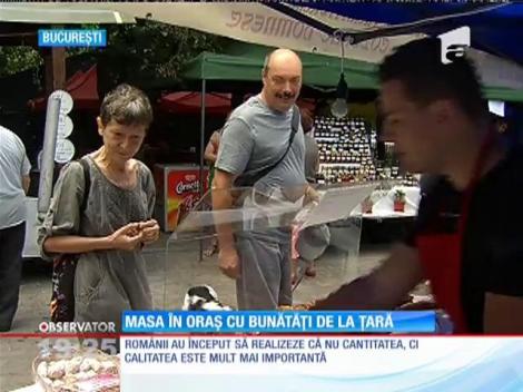 Masă în oraş cu bunătăţi de la ţară