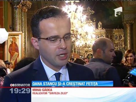 Oana Stancu şi-a creştinat fetiţa