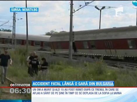 Un tren de pasageri a deraiat între Sofia şi Varna
