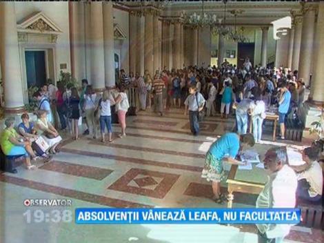 Absolvenții de liceu vânează leafa, nu facultatea