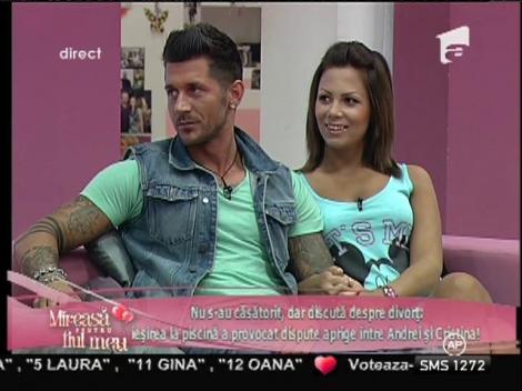 Ieşirea la piscină a provocat dispute aprige între Andrei şi Cristina!
