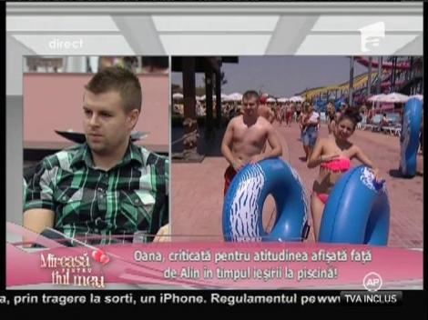 Oana, criticată pentru atitudinea față de Alin, de la piscină!