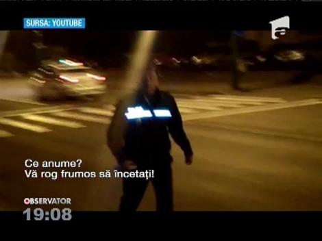 Tânăr lovit fără motiv de un polițist brașovean