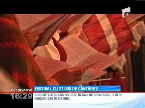 Festival cu 27.000 de cântăreţi, la Riga