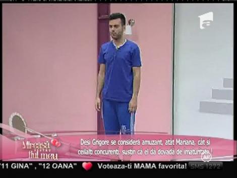 Mariana &icirc;l consideră imatur pe Grigore!