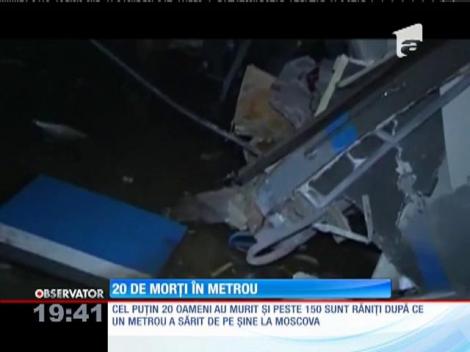 20 oameni au murit după ce un tren a sărit de pe șine la metroul din Moscova