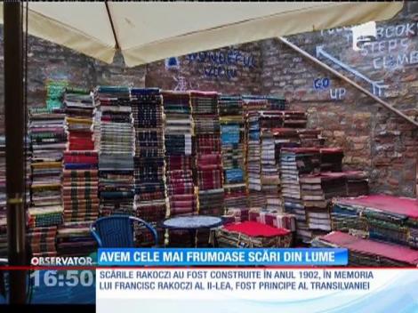 Scările Racokzi din Târgu Mureş sunt cele mai frumoase din lume