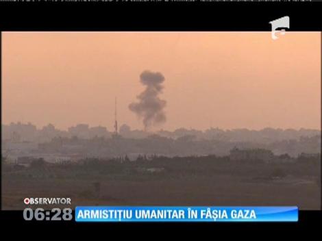 Armata israeliană va înceta temporar bombardamentele asupra Fâşiei Gaza