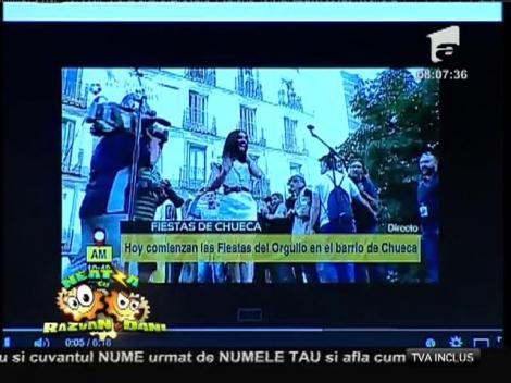 Smiley news: Conchita Wurst a blocat metroul la Madrid