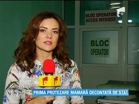 Prima protezare mamară decontată de stat