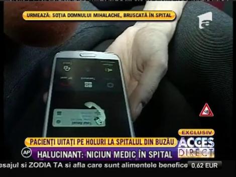 Pacienţi uitaţi pe holuri la spitalul Buzău