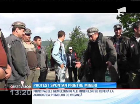 Protest spontan printre mineri de la Exploatarea Minieră Lonea