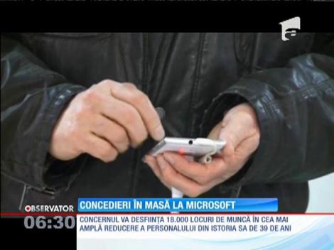 Concedieri masive la Microsoft