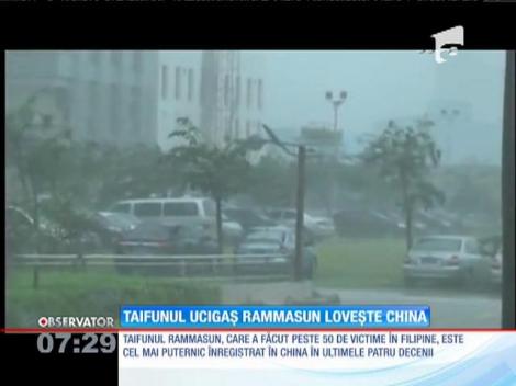 Taifun ucigaș Rammasun lovește China
