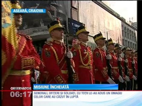 Finalul misiunii în Afganistan a Batalionului 20 Infanterie din Craiova