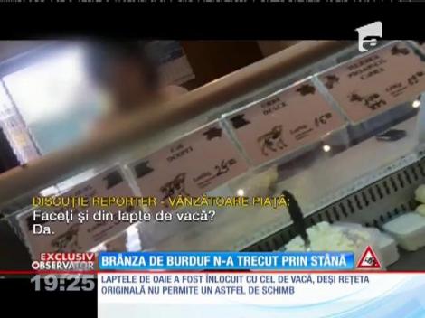Brânză de burduf cu lapte de vacă