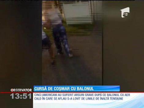 Accident în Massachussets! Un balon cu aer cald s-a lovit de liniile de înaltă tensiune