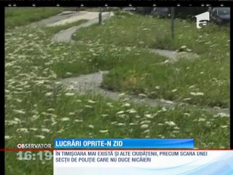 Pista pentru bicicliști care se termină într-un zid!