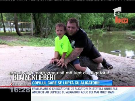 Copilul care se luptă cu aligatorii