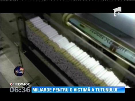 Văduva unui fumător înrăit, despăgubită cu suma de 23 de miliarde de dolari de un mare producător de ţigări