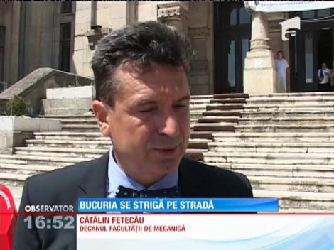 Bucuria se strigă pe stradă