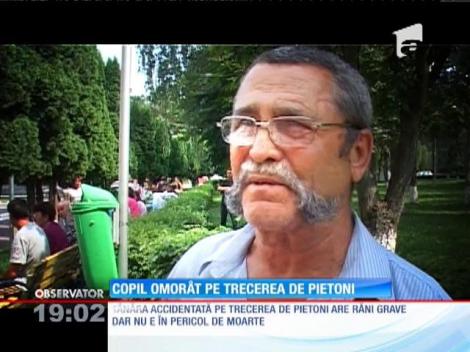 Un copil de 5 ani a fost spulberat pe trecerea de pietoni