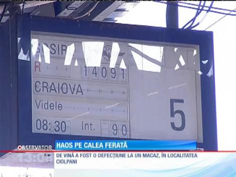 Întârzieri de sute de minute la trenuri