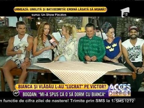 Bogdan Vlădău il lovește sub centură pe Slav: ”Mi s-a spus că o să dorm cu Bianca!”