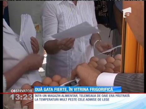 Ouă la temperaturi de 32 de grade Celsius, vândute la piaţă, în Braşov
