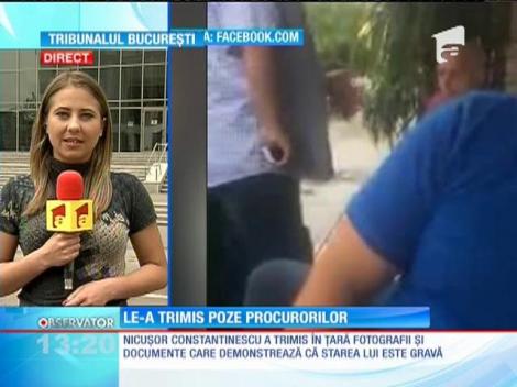 Nicuşor Constantinescu le-a trimis fotografii procurorilor, de pe patul de spital