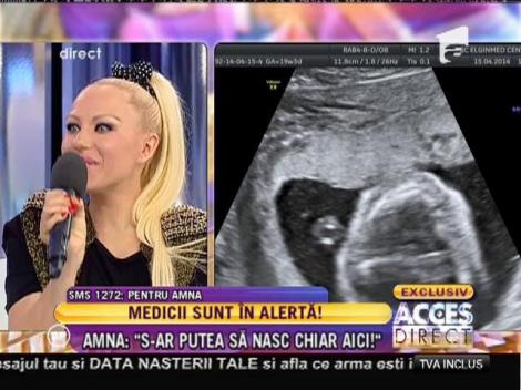 Amna trece prin momente de groază! Are probleme cu sarcina