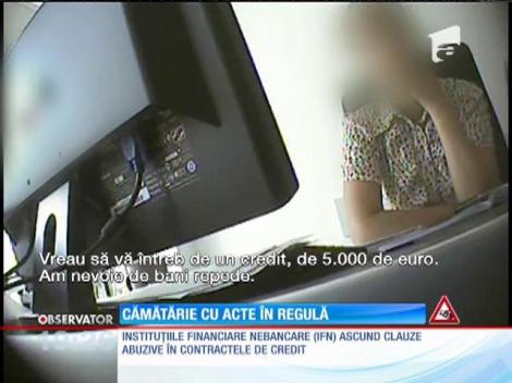 Cămătărie cu acte în regulă