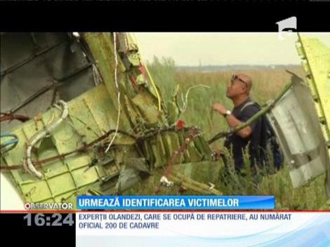 Începe identificarea victimelor din avionul probuşit în Ucraina