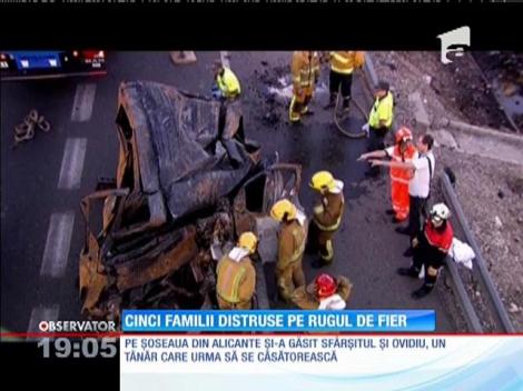 8 români au ars de vii pe o autostradă din Spania