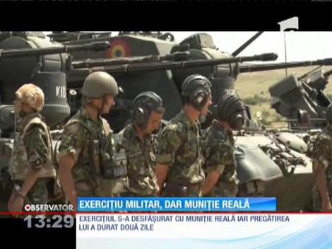 Exerciţiu militar cu muniţie reală, în Babadag